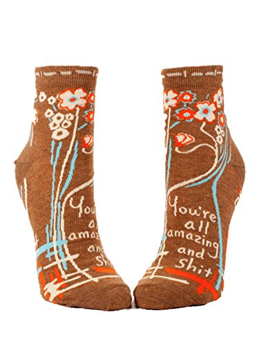 Women's Ankle Socks - Blue Q - Amazing And $hit SW619
