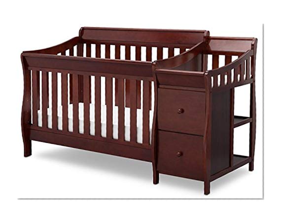 Delta Children Bentley S Convertible Crib N Changer, Black Cherry Espresso
