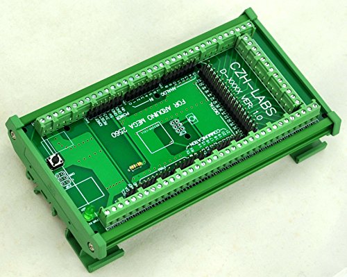Book Cover Electronics-Salon DIN Rail Mount Screw Terminal Block Adapter Module, For Arduino MEGA-2560 R3.