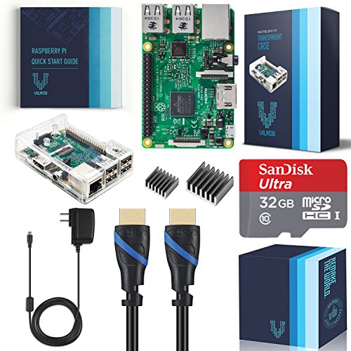 Book Cover Vilros Raspberry Pi 3 Complete Starter Kit with Clear Case and 32GB SD Card