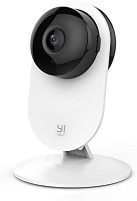 YI 1080p Smart Home Camera, Indoor IP Security Surveillance System with Night Vision, AI Human Detection, Activity Zone, Phone/PC App, Cloud Service - Works with Alexa