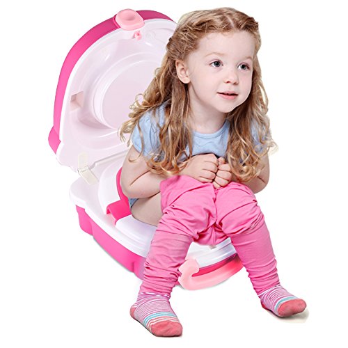Book Cover ONEDONE Portable Travel Potty Urinal for Boys and Girls Camping Car Travel - Perfect Mommy's Helper for Potty Training (Girl)