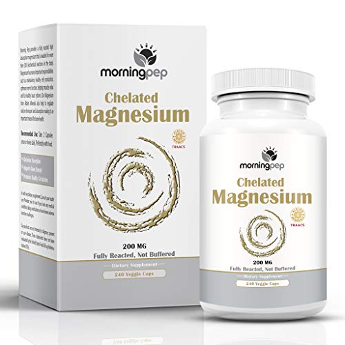 Magnesium Bisglycinate Chelate 240 Vegi Caps 200mg Elemental per Serving, Our fully reacted (TRAACS) Albion Magnesium Has The Highest Level of Absorption,