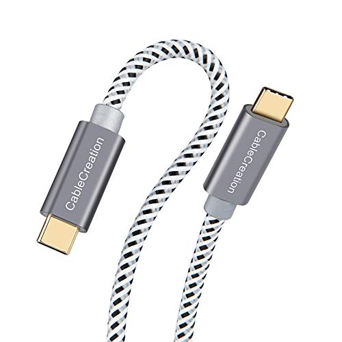 Book Cover CableCreation USB C Cable 10FT 60W USB C to USB C Fast Charging Cable USB Type-C to C Cable Braided 3A 60W 480Mbps Data for MacBook Pro Air iPad Air Pro S21/S20+/S20 Pixel 4/5 etc. 3m Space Gray