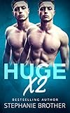 HUGE X2: A Twin Stepbrother MFM Menage Romance (HUGE SERIES)