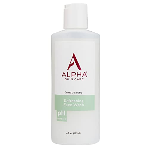 Alpha Skin Care - Refreshing Face Wash, Gentle Cleanser, Restores Ideal PH, for All Skin Types| 6-Ounce (Packaging May Vary)