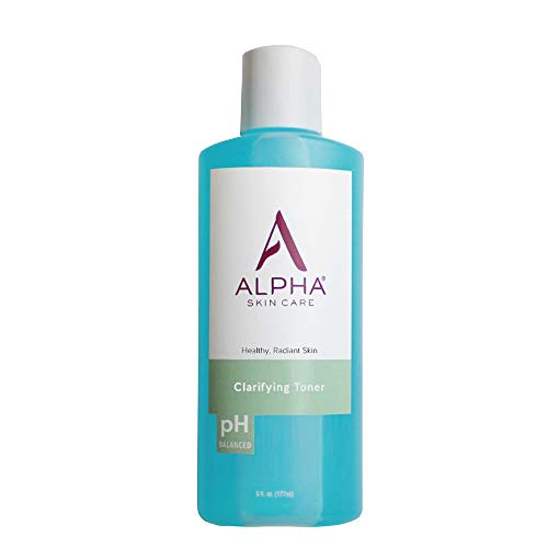 Alpha Skin Care Clarifying Toner | Anti-Aging Formula | Glycolic Alpha Hydroxy Acid (AHA) | Supports Collagen Production | Balances Natural Oils | For Normal to Oily Skin | 6 Fl Oz
