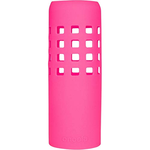 Onoola Silicone Sleeve for Hydro Flask Water Bottles (Multiple Sizes & Colors) (Glow Pink, 32oz)