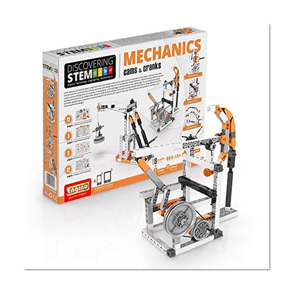 Book Cover Engino Discovering STEM Mechanics Cams & Cranks Construction Kit