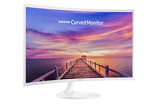 Book Cover Samsung 32 inch CF391 Curved Monitor (LC32F391FWNXZA) - 1080p, Dual monitor, laptop monitor, monitor stand/riser/mount compliant, AMD Freesync, Gaming, HDMI, White