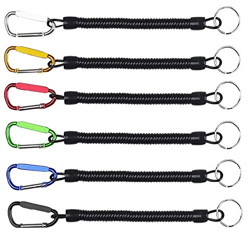 6pcs Pack Fishing Lanyards Boating Multicolor Fishing Ropes Secure Pliers Lip Grips Tackle Fish Tools(Color Ramdon)
