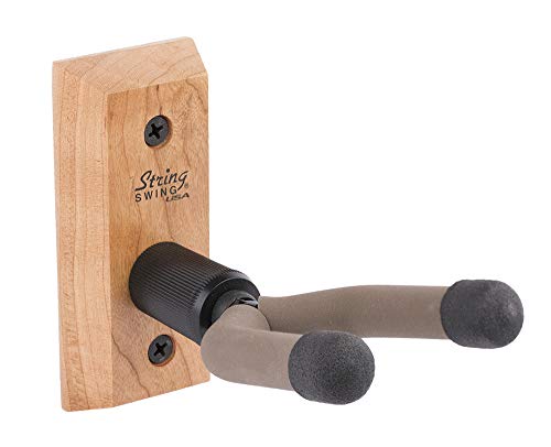 Banjo Hanger Wooden Wall Holder Cherry Hardwood String Swing CC01B-C