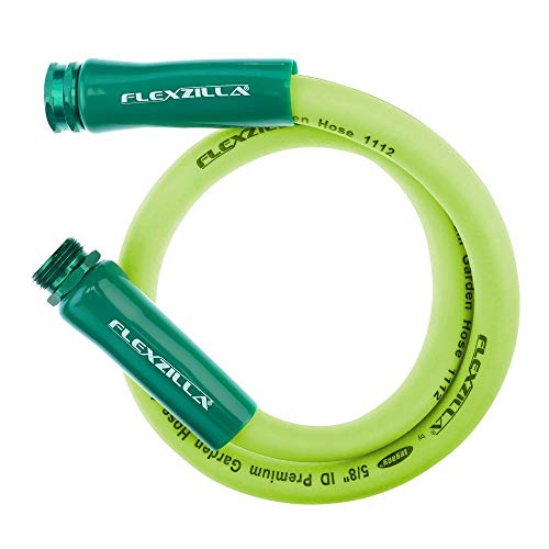 Flexzilla Garden Lead-in Hose, 5/8 in. x 5 ft., Heavy Duty, Lightweight, Drinking Water Safe - HFZG505YW