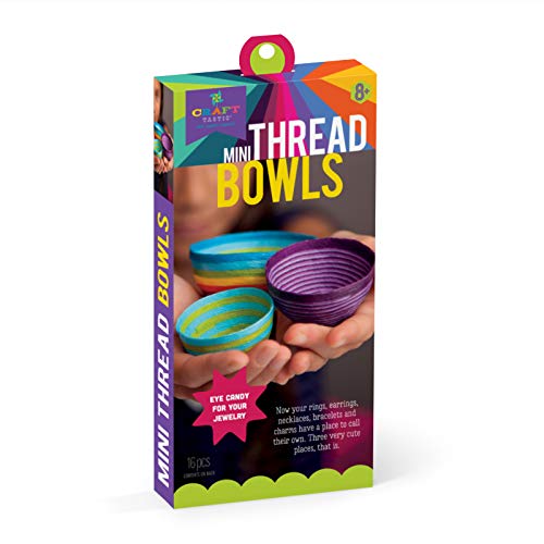Craft-tastic â€“ Mini Thread Bowl Kit â€“ Craft Kit Makes 3 Tiny Thread Bowls