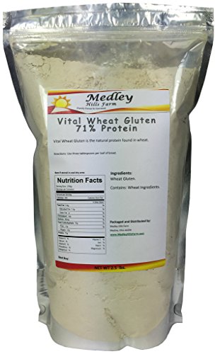 Book Cover Medley Hills Farm Vital Wheat Gluten 71% Protein 2.5 lbs