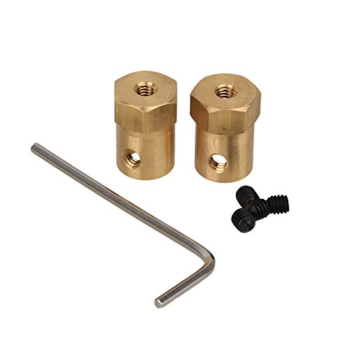szzijia 7mm for Car Wheels Tires Shaft Motor Flexible Coupling Coupler Connector Pack 2