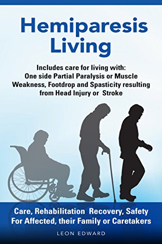 Book Cover After a Stroke or Brain Injury and Hemiparesis Living Care, Rehab at Home Tips Exercises: Safety and Effects as One Sided Muscle Weakness, Stroke Paralysis, ... or TBI , Living with Hemiparesis Book 1)