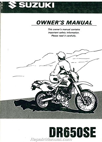 99011-32E53-03A 1998 1999 Suzuki DR650SEX Motorcycle Owners Manual
