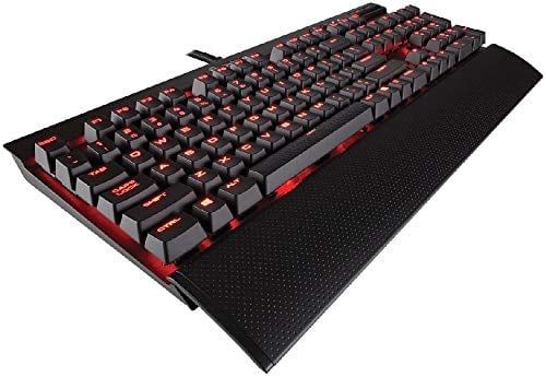 Book Cover CORSAIR K70 RAPIDFIRE Mechanical Gaming Keyboard - Backlit Red LED - USB Passthrough & Media Controls - Fastest & Linear - Cherry MX Speed,CH-9101024-NA