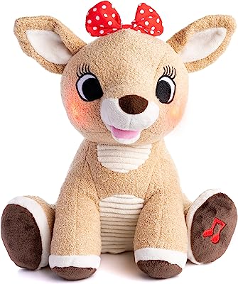 Rudolph the Red-Nosed Reindeer Light Up Musical Clarice Stuffed Toy