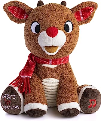 Book Cover Kids Preferred RUDOLPH BABY'S 1ST CHRISTMAS PLUSH LIGHTS MUSIC