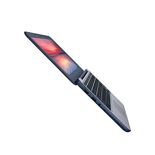 Asus Chromebook C202SA-YS01 11.6" Ruggedized and Spill Resistant Keyboard Design with 180 Degree Hinge (Intel Celeron 2GB, 16GB eMMC, Dark Blue)