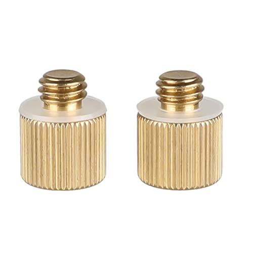 CAMVATE 1/4"-20 Female Threaded Adapter to 3/8"-16 Male Threaded Post(2 Pieses)