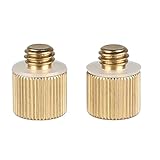 CAMVATE 1/4"-20 Female Threaded Adapter to 3/8"-16 Male Threaded Post (2 Piese)