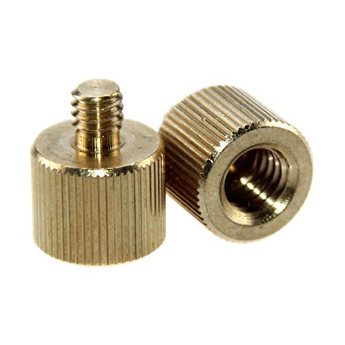 CAMVATE 3/8" -16 Female to 1/4"-20 Male Tripod Thread Reducer Adapter for Tripod(2 Pieses) - 1233