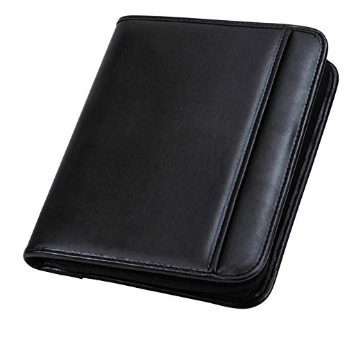 Samsill 70821 Professional Padfolio - Resume Portfolio/Business Portfolio with Secure Zippered Closure, Junior Size, 10.1-inch Tablet Pocket, Expandable Document Organizer & 7"x10" Writing Pad