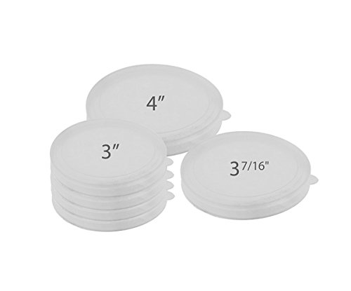 McKay Versatile Tight Seal Plastic Food Storage Can Cover Set, Reusable Kitchen Lids for containers, Jars & Mugs: Ideal for Dog, Cat & Other Pets Canned Goods - Multi Sizes (6 Pack)