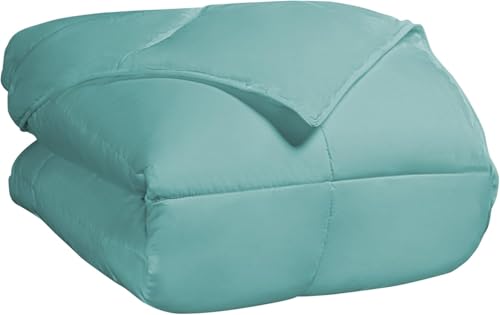 SUPERIOR Classic All-Season Down Alternative Comforter with Baffle Box Construction, Warm Filling - King Comforter, Turquoise