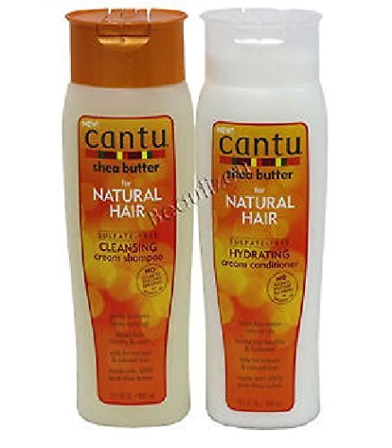 Cantu Shea Butter for Natural Hair Shampoo and Conditioner SULFATE FREE by Cantu