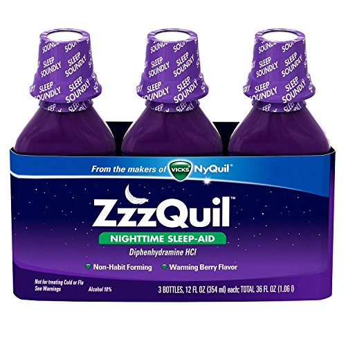 ZzzQuil Nighttime Sleep-Aid - Berry Flavor - 12 fl. oz - 3 pk.