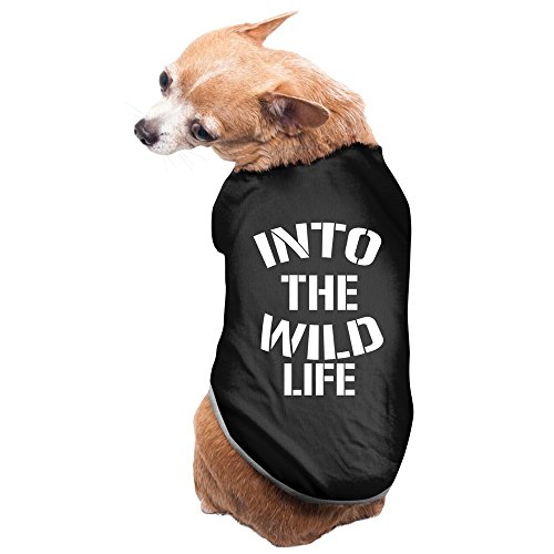 ZULA Funny Into The Wild Life Pet Dog Tank Top Black Size S