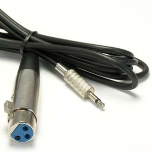 InstallerParts 100Ft XLR Female to 3.5mmm Stereo Male Cable -Can Be Used with Microphone Cables, Audio Interfaces, PA Applications and More!