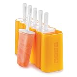 ZOKU Mod Pops, 6 Classic Popsicle Molds in One Compact Tray with Sticks and Drip Guards, Easy-Release, BPA-Free