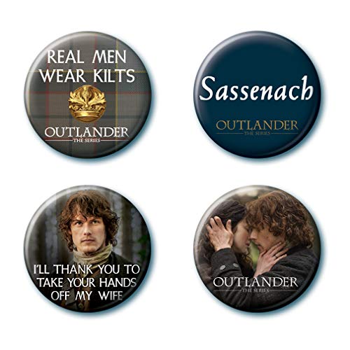 Ata-Boy Outlander Assortment #2 Set of 4 1.25" Collectible Buttons One Size