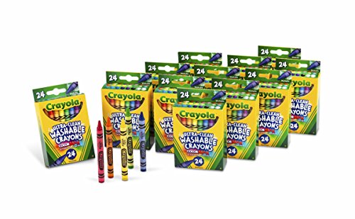 Book Cover Crayola Bulk Ultra Clean Washable Crayons, Back to School Supplies, 12 Packs of 24 Count