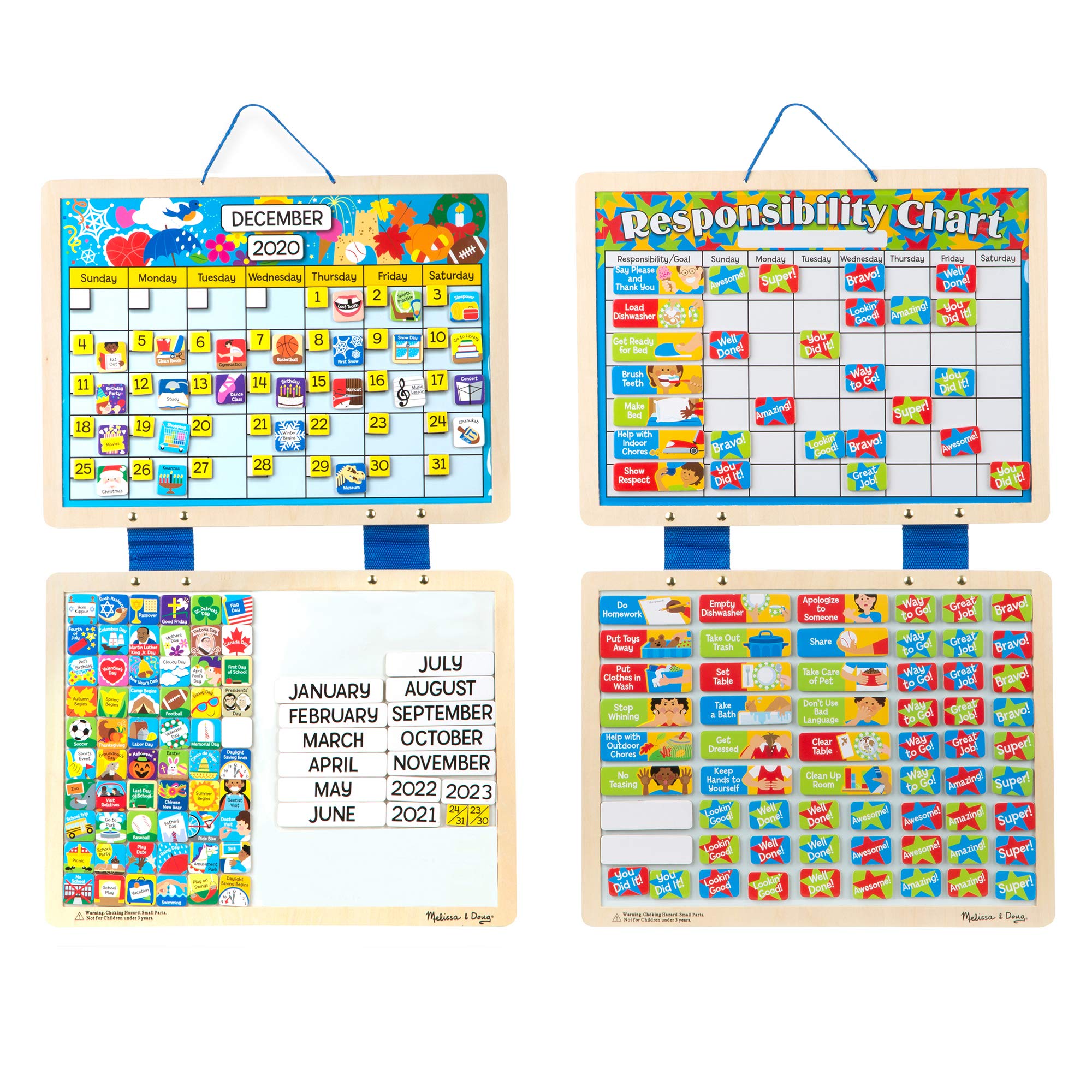 Book Cover Melissa & Doug Magnetic Calendar & Responsibility Chart Bundle