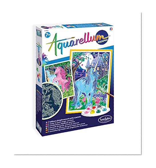 Sentosphère - 6412 - Loisir Créatif - Aquarellum Phospho - Licornes