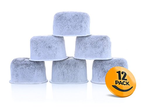12-Pack Compatible KEURIG Replacement Water Filters by K&J - Universal Fit (NOT CUISINART) Keurig Compatible Filters - Replacement Charcoal Water Filters for Keurig 2.0 (and older) Coffee Machines