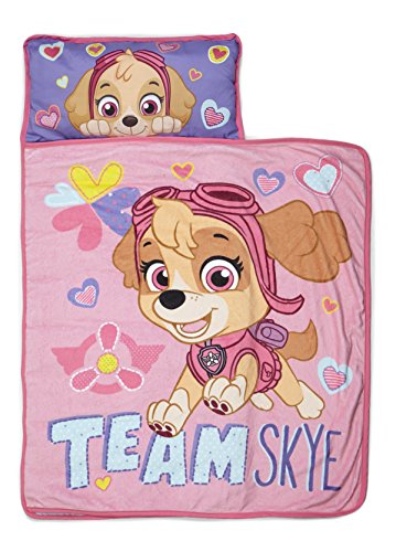 Book Cover Paw Patrol Team Skye Nap Mat Set - Includes Pillow and Fleece Blanket â€“ Great for Boys and Girls Napping at Daycare, Preschool, or Kindergarten - Fits Sleeping Toddlers and Young Children