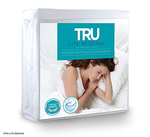 Bed Bugs Mattress Cover - 100% Waterproof Zippered Encasement - Hypoallergenic & Breathable - Dust Mite, Bed Bug, & Allergy Mattress Protector - Quiet & Vinyl Free - King