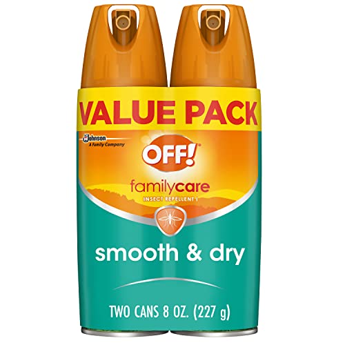 OFF! Family Care Insect & Mosquito Repellent I, Smooth & Dry Bug Spray for the Beach, Backyard, Picnics and More, 4 oz. (Pack of 2)