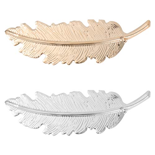 Leaf Design Hair Clip Claw Barrettes Accessories for Women Girl Hair Clip (Leaves)
