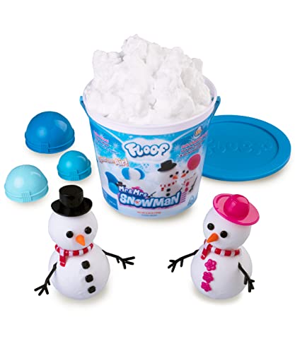 Floof Modeling Clay - Reuseable Indoor Snow - Mr. & Mrs Snowman Set With 22 Accessories. by Floof