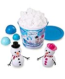 Play Visions Floof Modeling Clay - Reuseable Indoor Snow - Mr. & Mrs Snowman Set With Endless Creations and 22 Molding Accessories