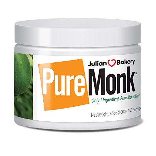 Book Cover Julian Bakery Pure Monk | v25% Monk Fruit Extract | Sweetener | Sugar Free | 3.5oz | 100 Servings