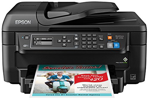 Book Cover Epson WF-2750 All-in-One Wireless Color Printer with Scanner, Copier & Fax, Amazon Dash Replenishment Ready